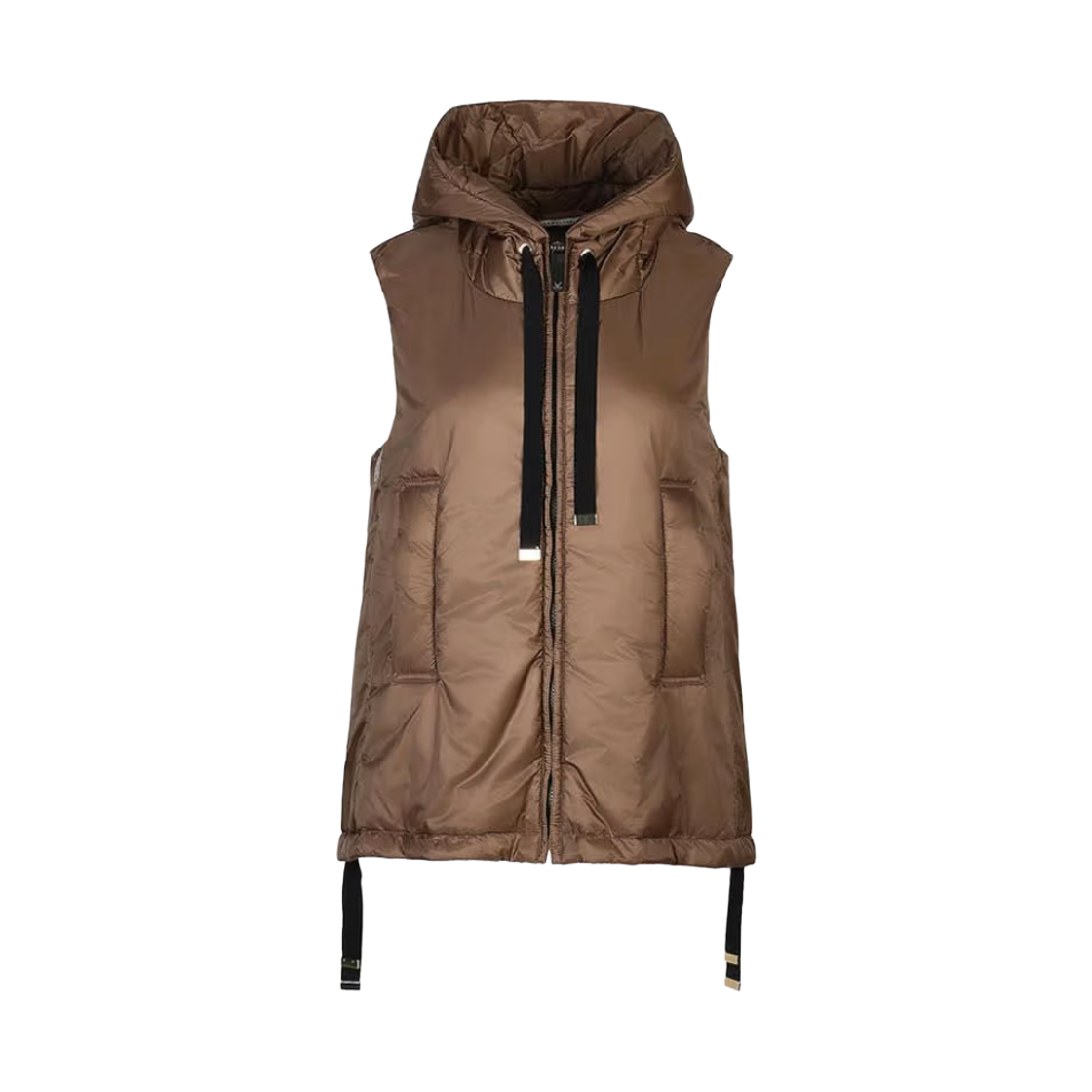 (W) 막스마라 더 큐브 그린고 발수 소재 패딩 베스트 허니((W) Max Mara The Cube Greengo Water-Resistant Padded Vest Honey)