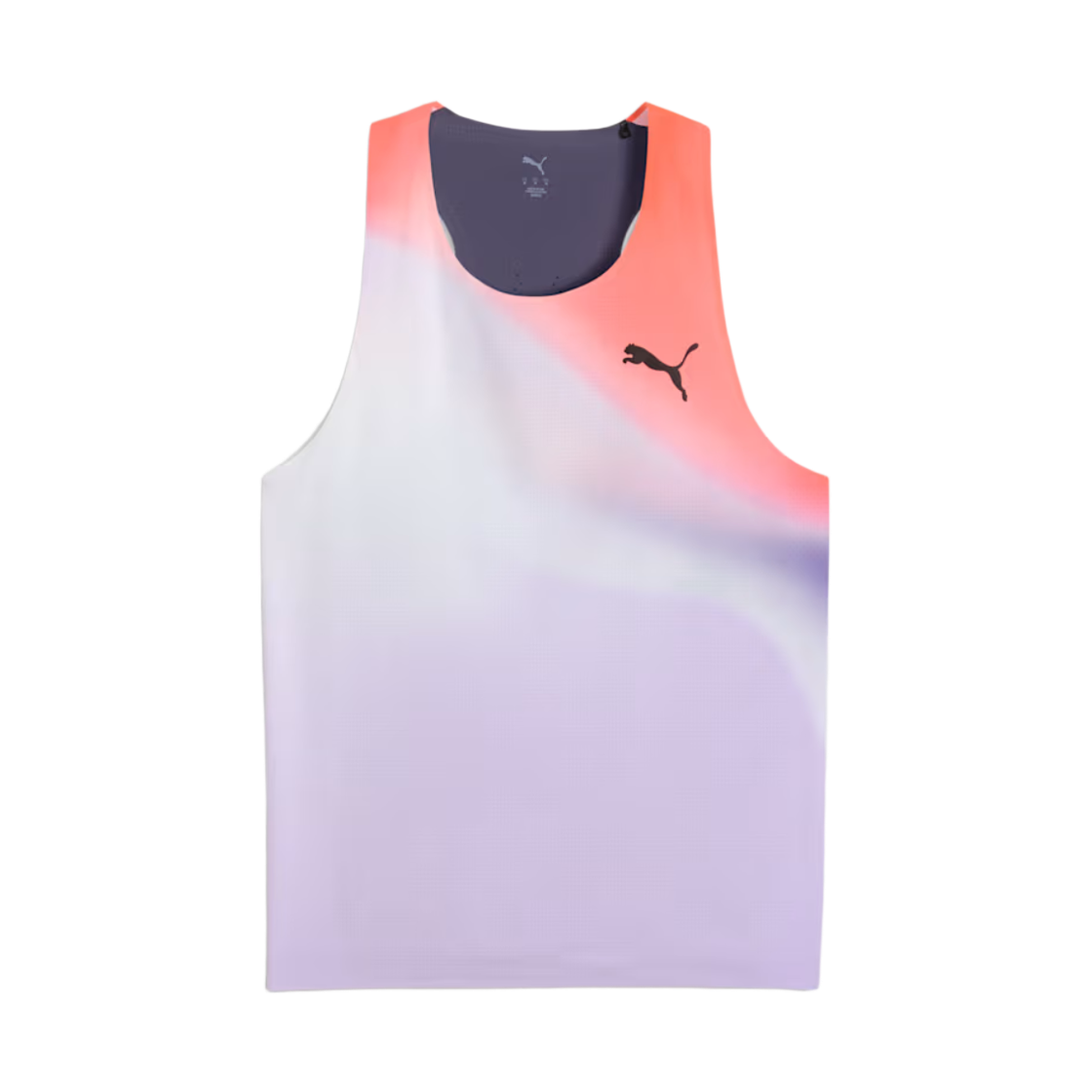 528564-35 Puma Lightspeed Ultraweave Graphic Singlet Inky Depths