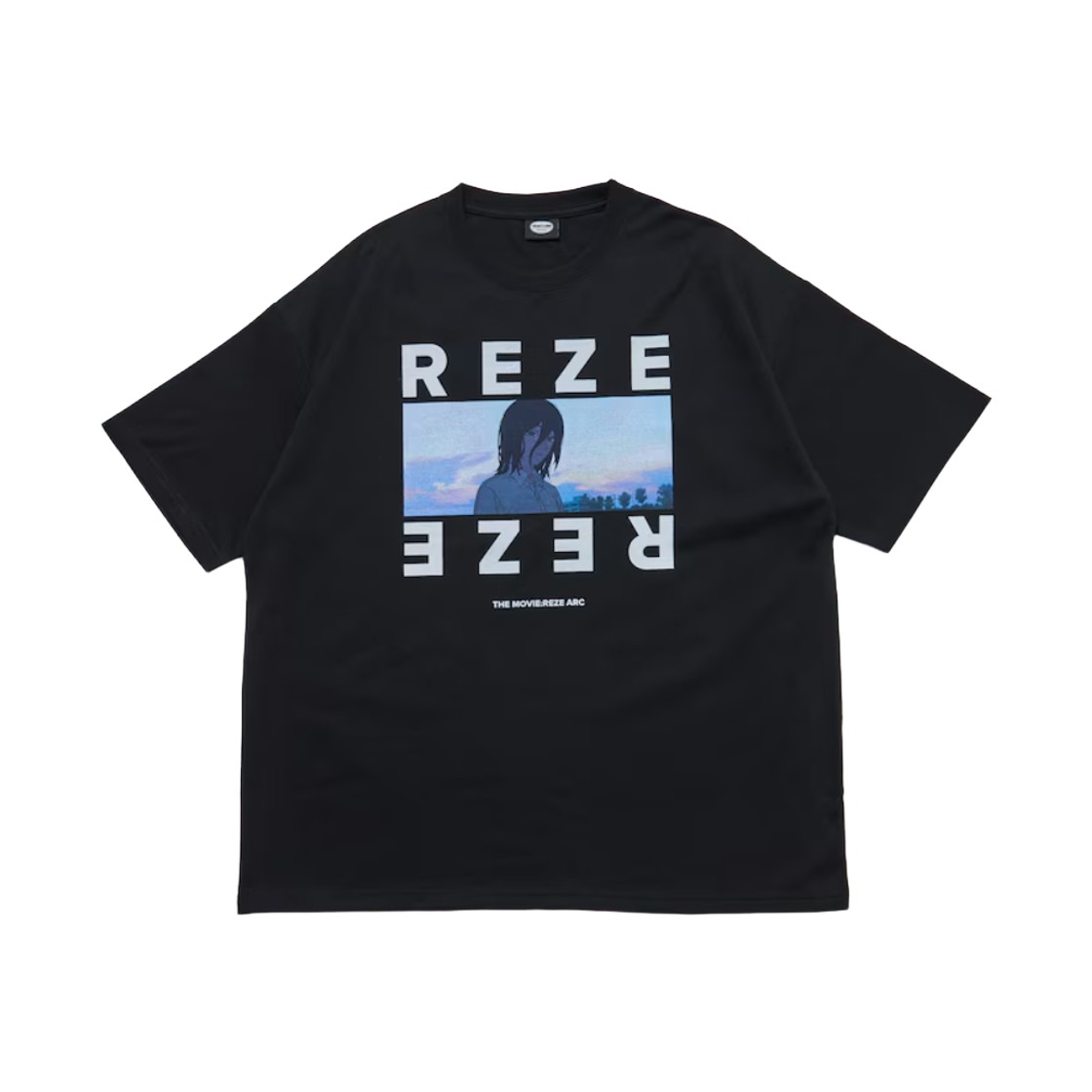1226248903076 Freak's Store x Chainsaw Man Reze Arc Movie Exclusive Reze Scene Print Short Sleeve T-Shirt Black