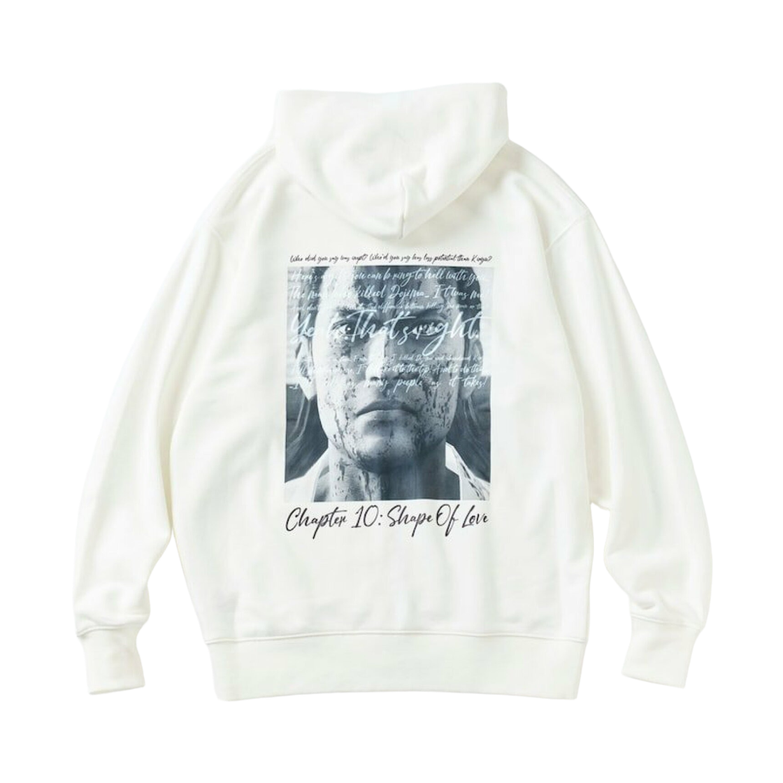 프릭스 스토어 x 야쿠자 니시키야마 아키라 집 후드 오프 화이트(Freak's Store x Yakuza Akira Nishikiyama Zip Hoodie Off White)
