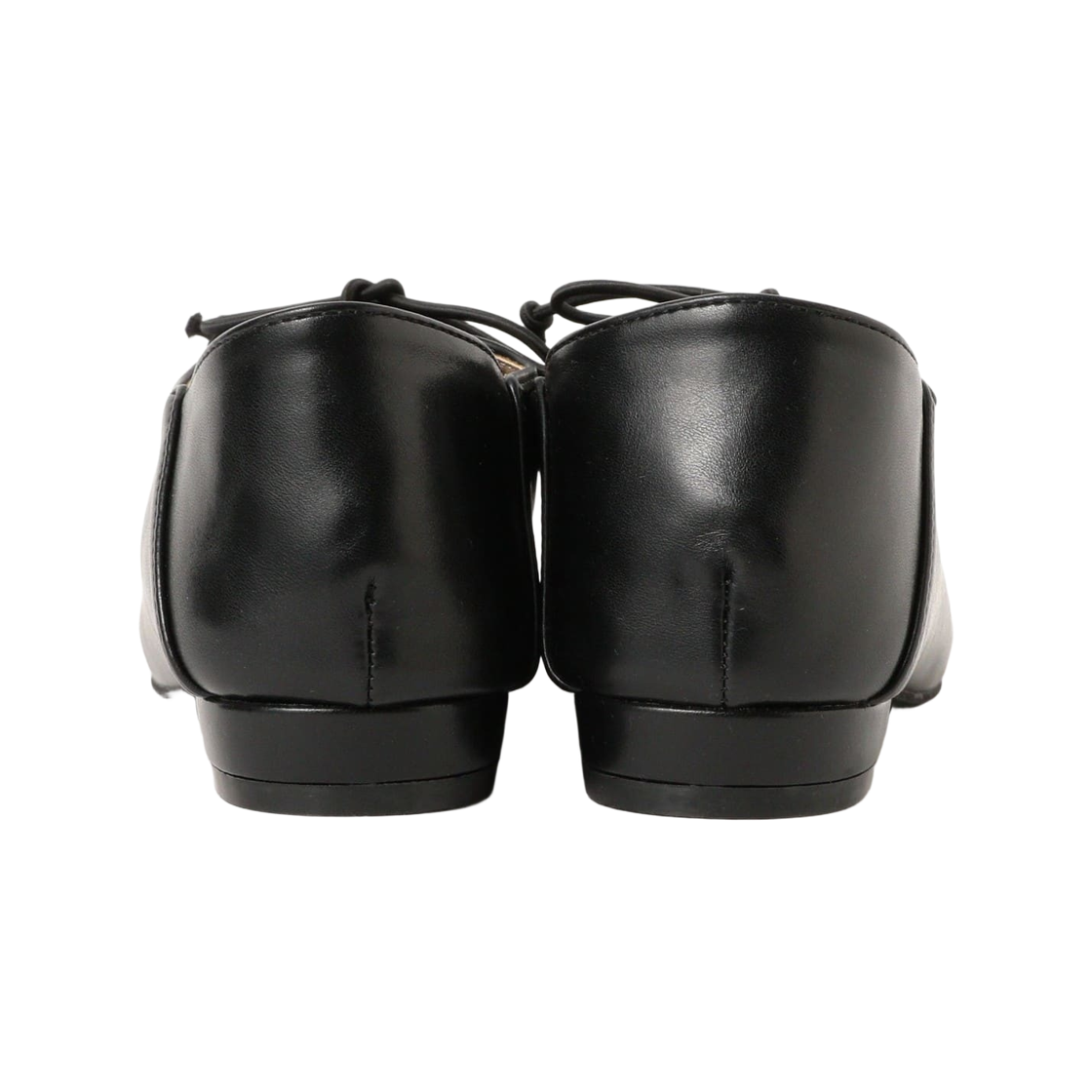 (W) 빔즈 하트 레이스업 스퀘어 토 슈즈 블랙((W) Beams Heart Lace-Up Square-Toe Shoes Black) - 2