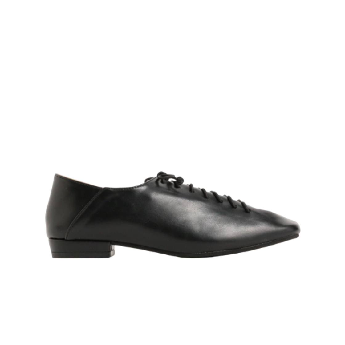 43-31-0088-075 (W) Beams Heart Lace-Up Square-Toe Shoes Black