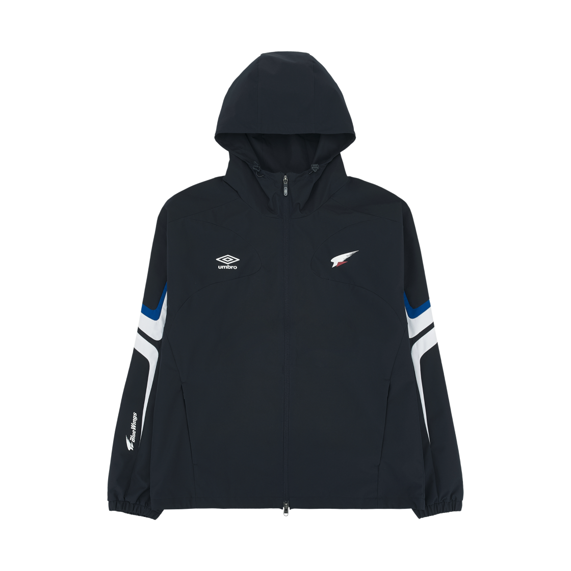 엄브로 수원 삼성 써드 컬렉션 2 레이어 후드 우븐 자켓 다크 네이비(Umbro Suwon Samsung Third Collection 2 Layer Hooded Woven Jacket Dark Navy)