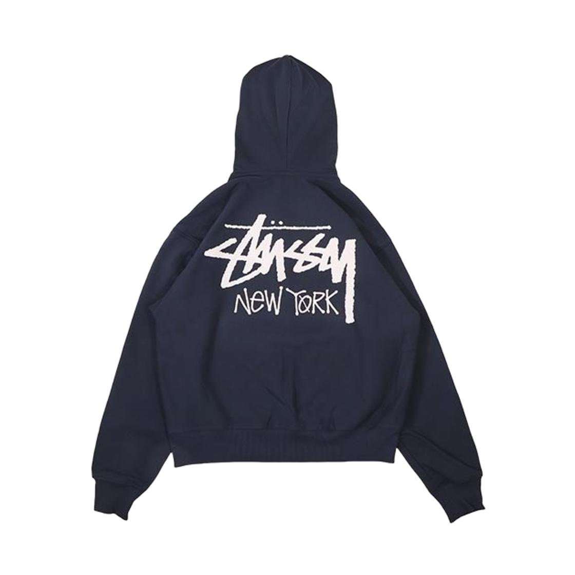 스투시 스탁 뉴욕 집 후드 네이비(Stussy Stock New York Zip Hoodie Navy) - 2