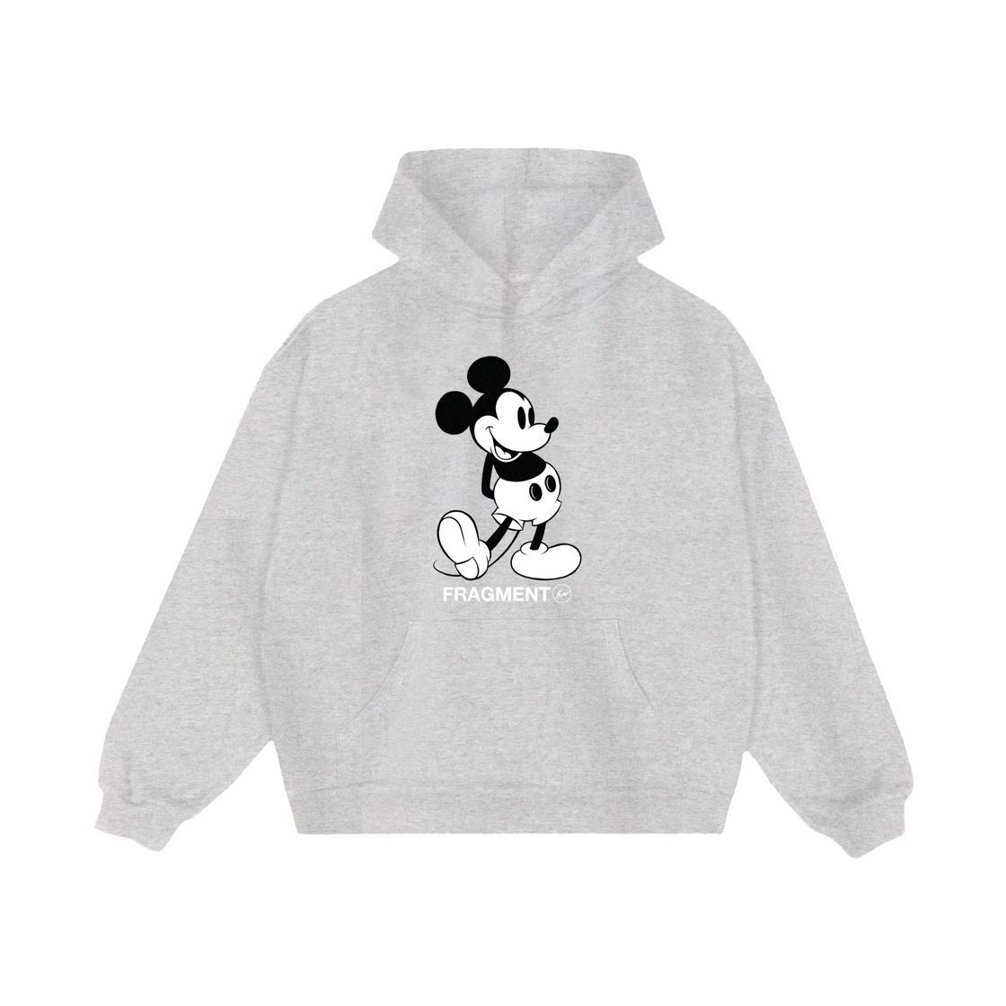 프라그먼트 x 컴플렉스 x 디즈니 미키클래식 미키 풀오버 후드 헤더 그레이(Fragment x Complex x Disney MickeyClassic Mickey Pullover Hoodie Heather Grey)