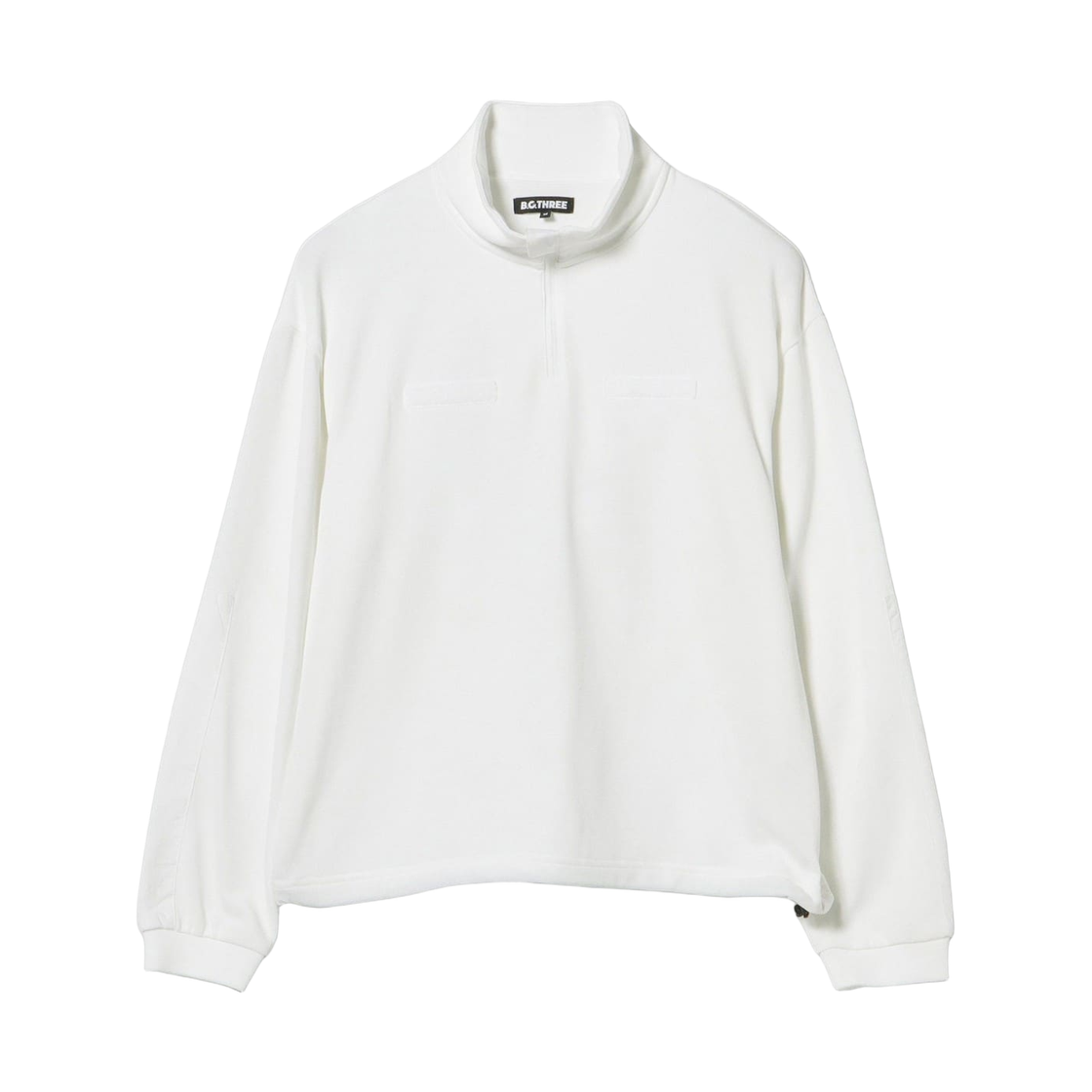 84-13-0021-120 Beams Golf B.G.Three All Time Nylon Fleece Half Zip Sweatshirt LV.3 White