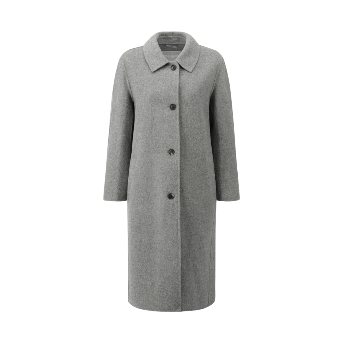 BBCZWBG401-ZCC BrooksBrothers Women's Balmacaan Coat Charcoal