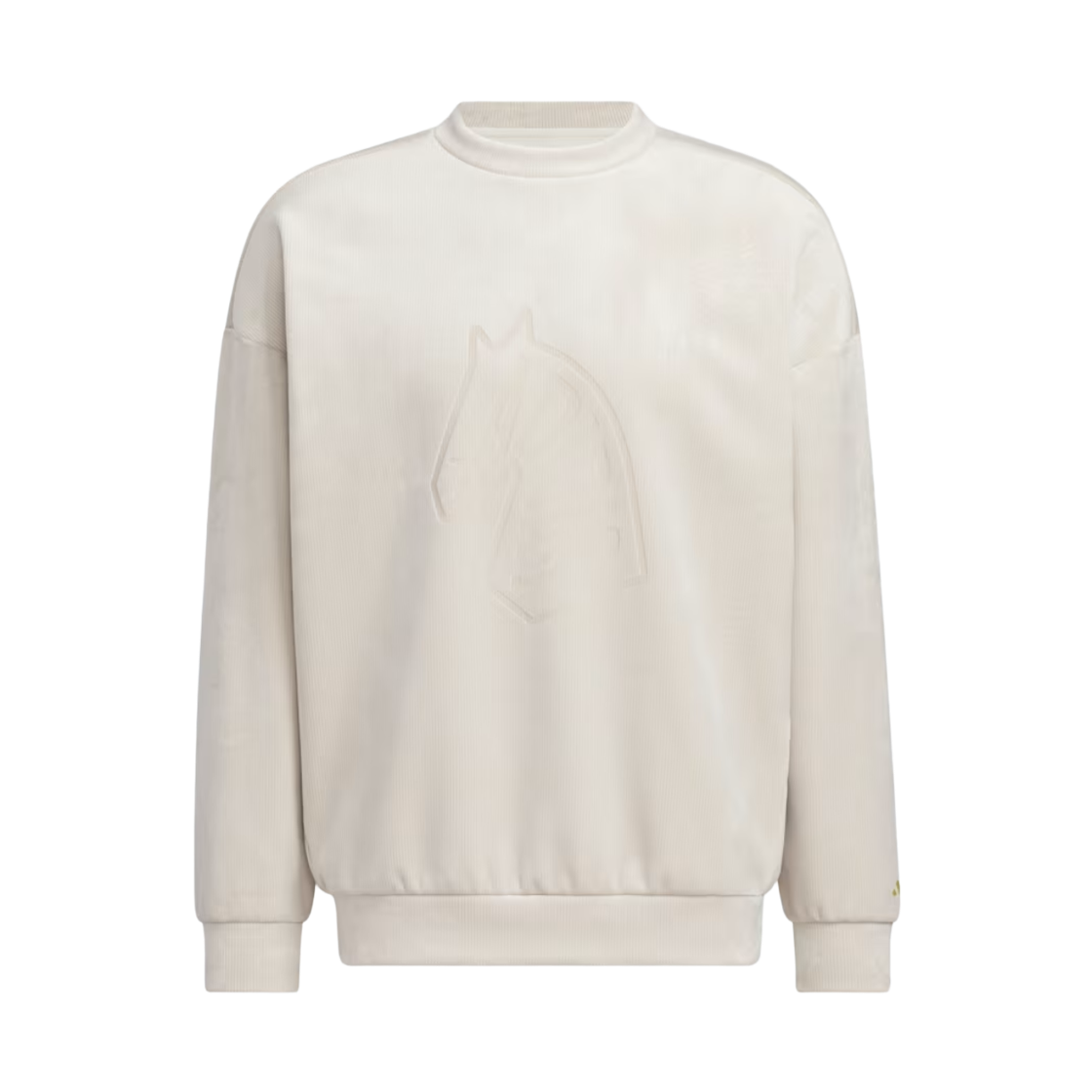 KE4068 Adidas CNY Graphic Long Sleeve Crew Sweatshirt Beige Gold Metallic - US Sizing