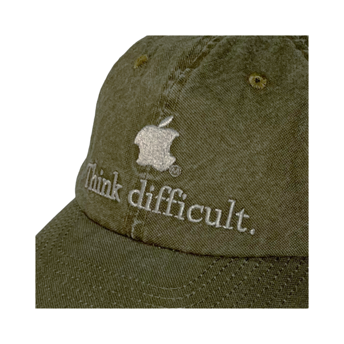 마스컴퍼니 띵크 디피컬트 캡 카키(MASCOMPANY Think Difficult Cap Khaki) - 2