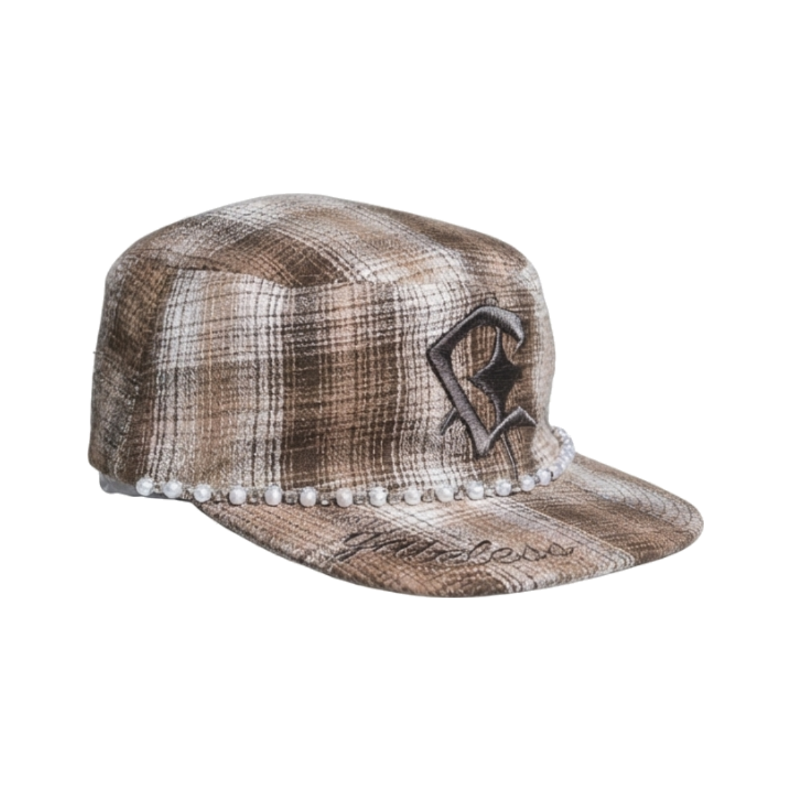 게이트리스 체크 필 박스 캡-브라운(Gateless Check Fill Box Cap-Brown) - 2