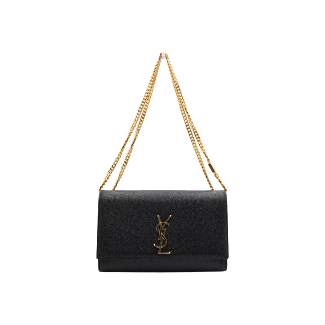 IT7NMPDT6C3R Saint Laurent Classic Medium Kate Satchel Black Calfskin