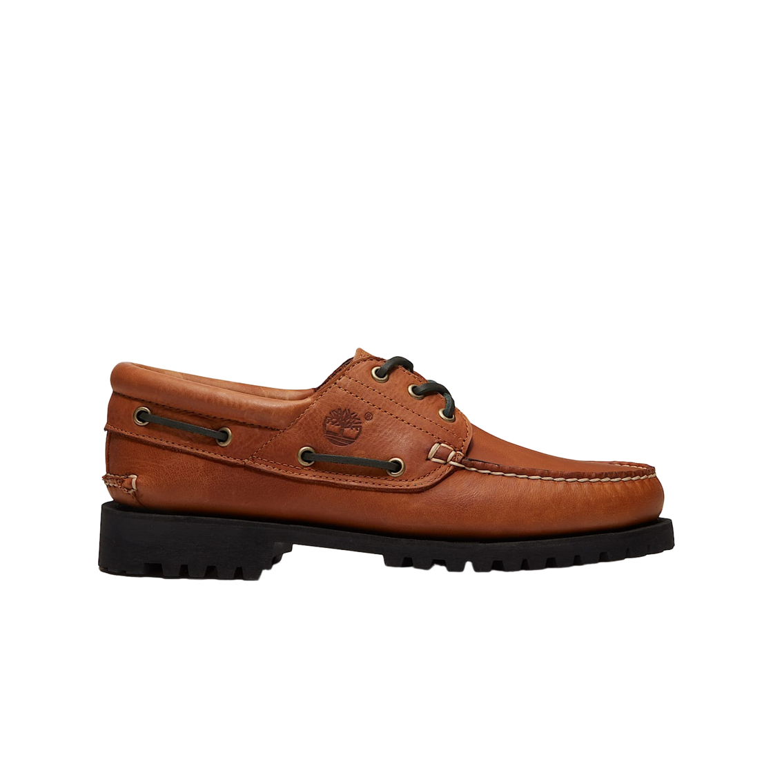 TB0A2PDQAJW Timberland Authentic 3-Eye Lug Handsewn Boat Shoes Brown