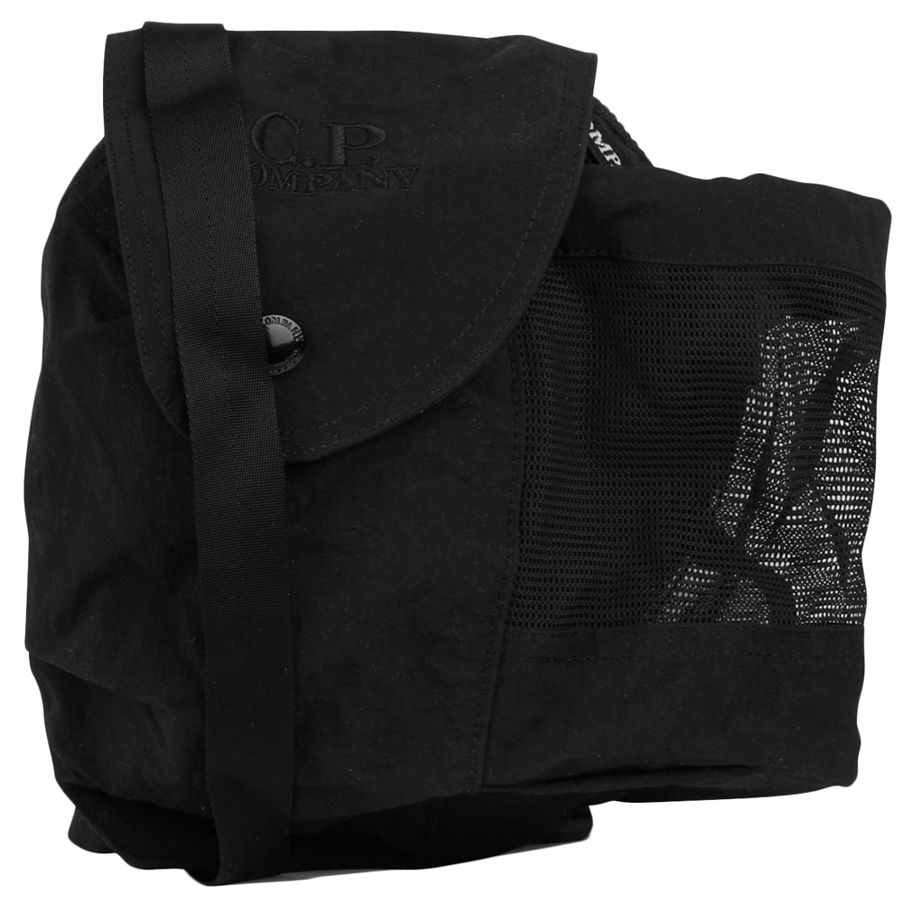 [15% 쿠폰] 씨피컴퍼니 자수 로고 미니 크로스백 블랙([15% 쿠폰] C.P. Company Embroidered Logo Mini Crossbag Black) - 2