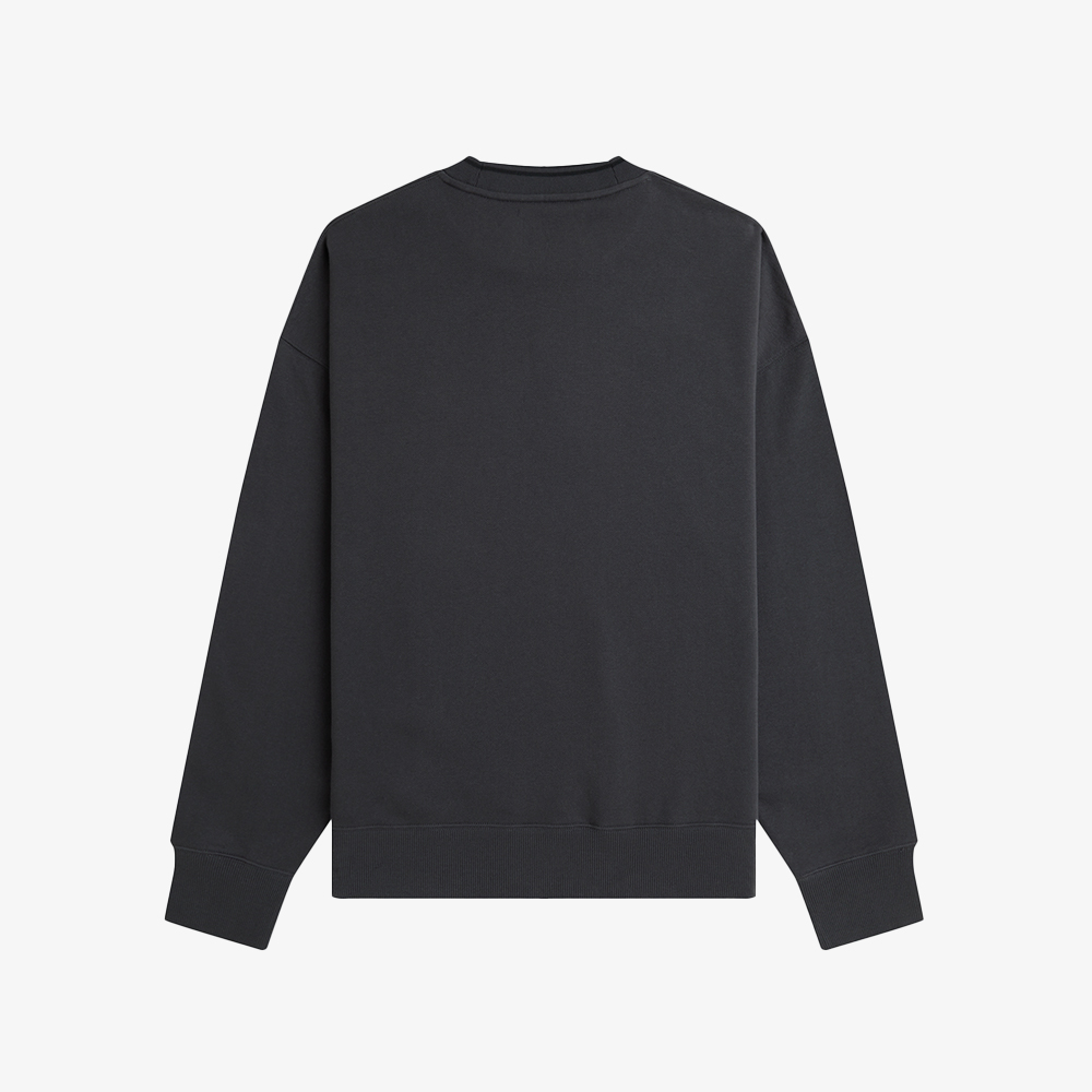 프레드페리 오버사이즈드 팁드 스웻셔츠 앵커그레이(Fred Perry Oversized Tipped Sweatshirt Anchor Grey) - 2