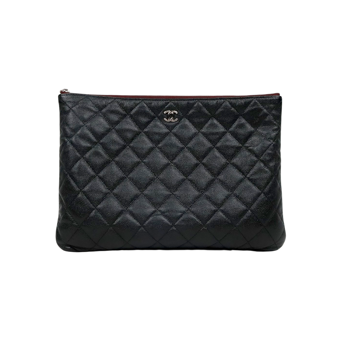 IT7Q42WPGW2F Chanel Black Caviar Clutch Bag