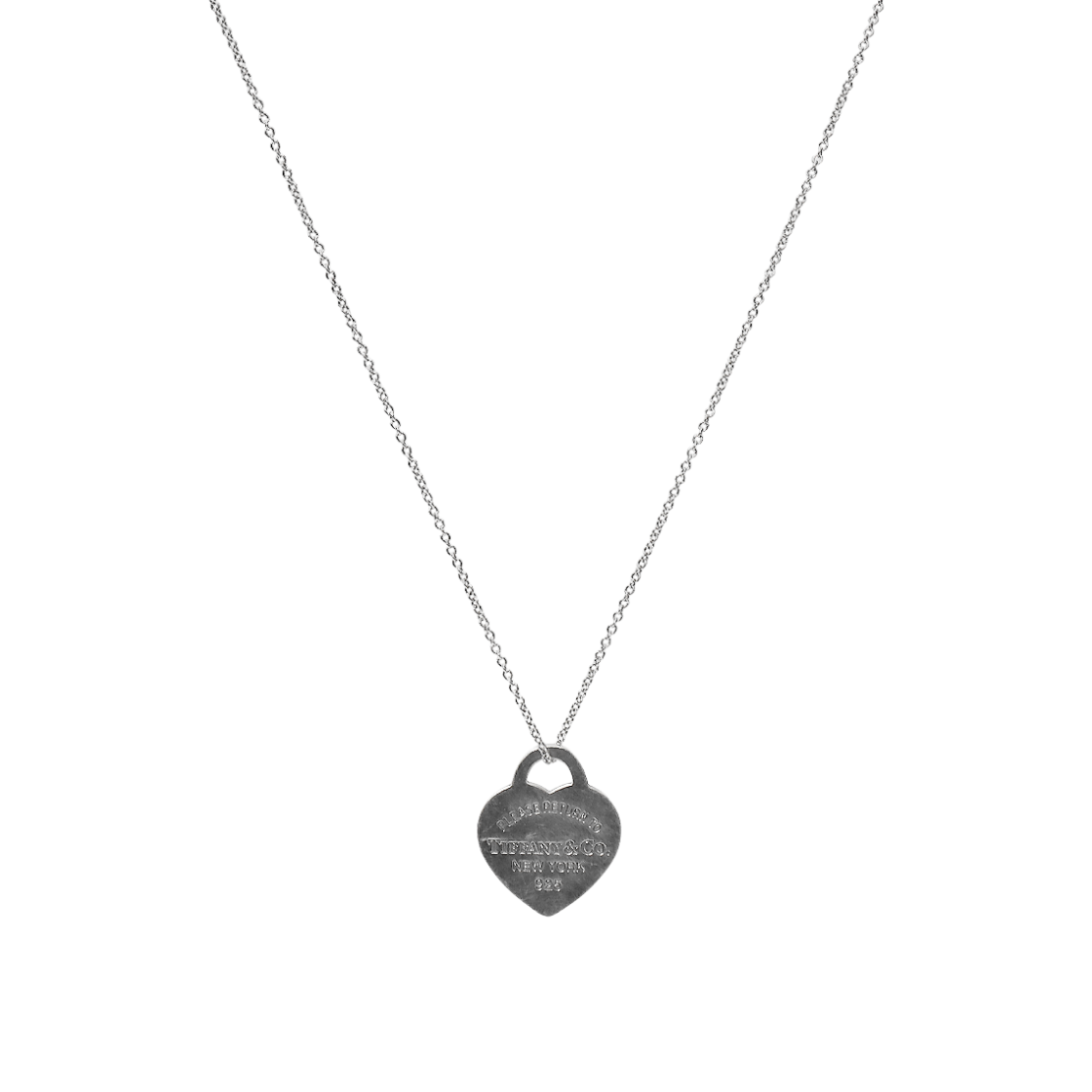 ITJFL45NW9CC Tiffany & Co. Return to Heart Tag Silver Necklace