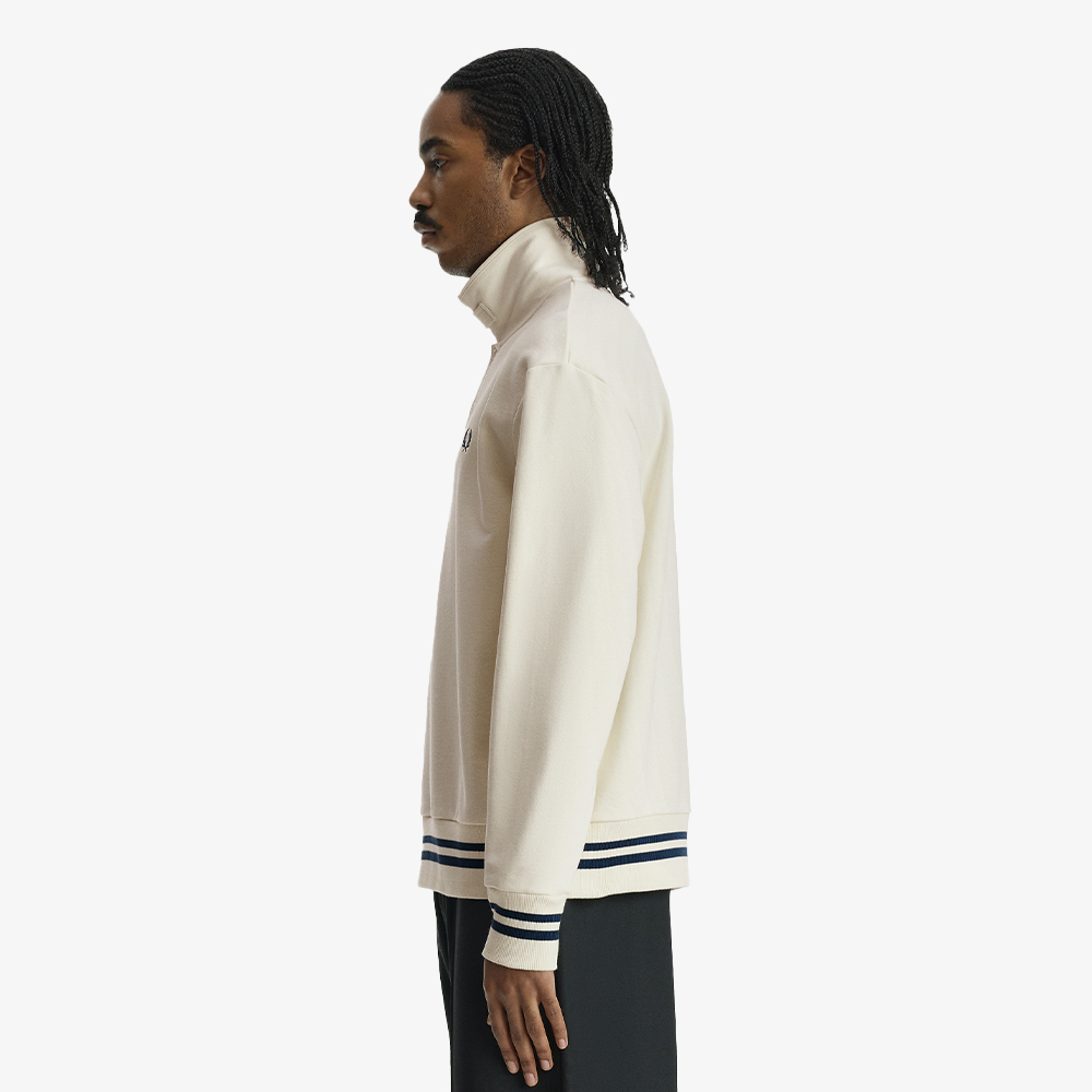 프레드페리 릴렉스드 볼드 팁드 칼라드 스웻셔츠 에크루(Fred Perry Relaxed Bold Tipped Collared Sweatshirt Ecru) - 4