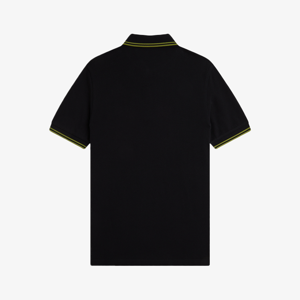프레드페리 M3600 트윈 팁 프레드페리 셔츠 블랙/애플(Fred Perry M3600 Twin Tipped Fred Perry Shirt Black/Apple/Apple) - 2