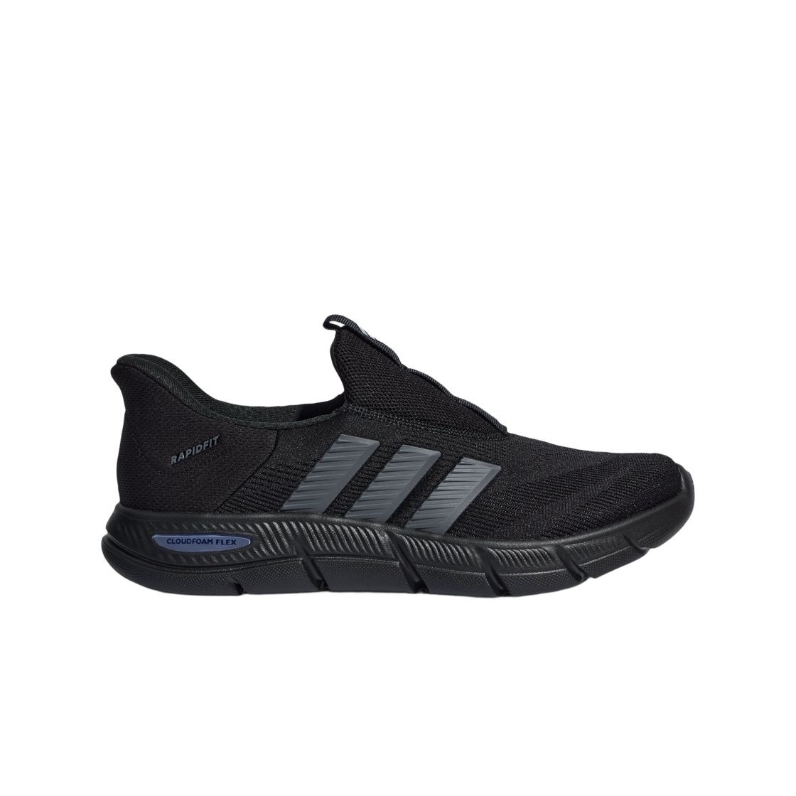 KJ5915 Adidas Cloudfoam Flex Lounge Rapidfit Black Dark Grey