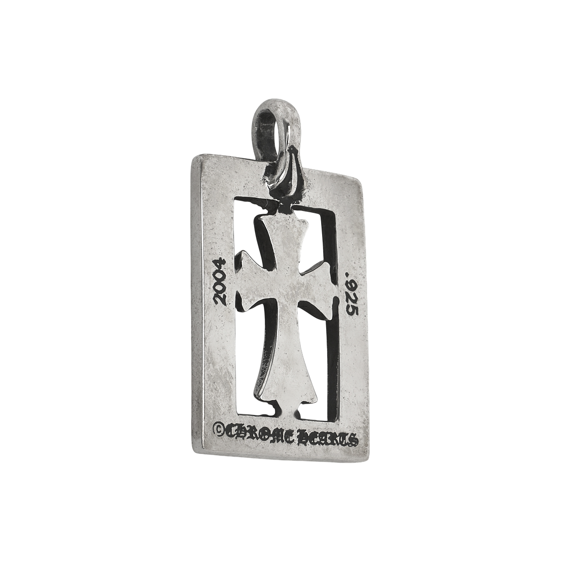 크롬하츠 프레임 오픈 베이비 팻 펜던트 실버(Chrome Hearts Framed Open Baby Fat Pendant Silver) - 4