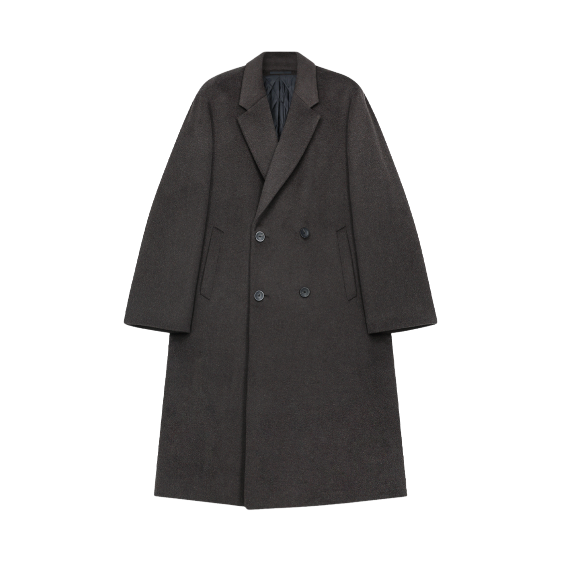 ZI6CT606DW ZIOSONGZIO Timeless Double Breasted Coat Dark Brown
