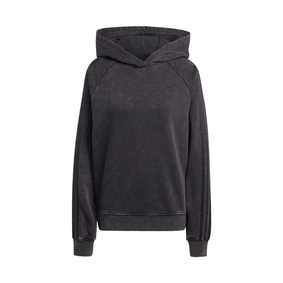 IW3415 (W) Adidas Originals Washed Out Boyfriend Fit Hoodie Black - KR Sizing
