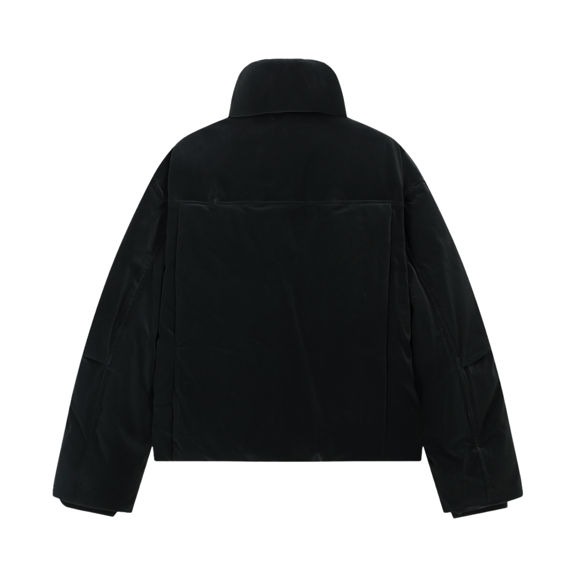 지오송지오 글로시 코듀로이 하이넥 다운 점퍼 블랙 ZI6JP606BK(ZIOSONGZIO Glossy Corduroy High Neck Down Jumper Black) - 2