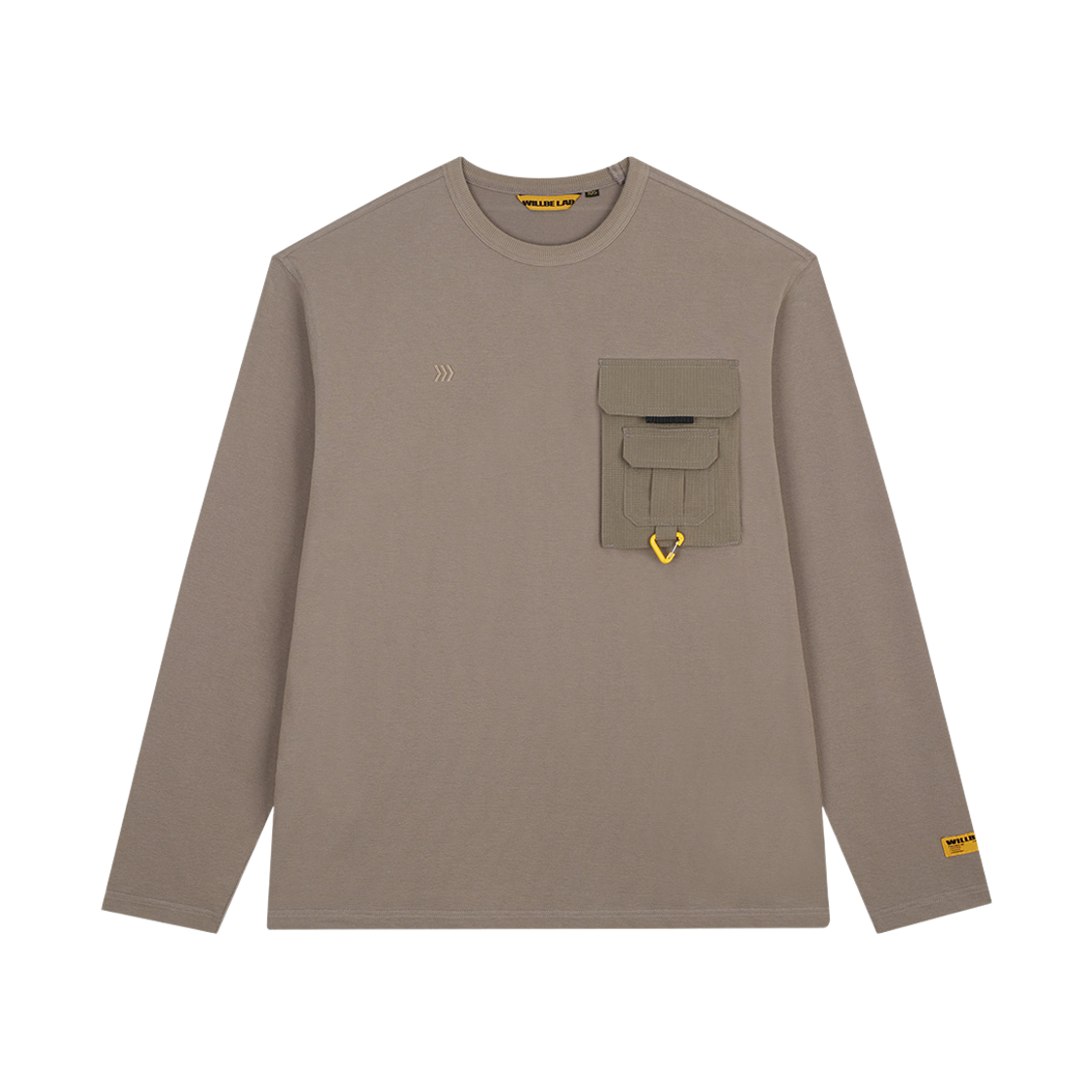 윌비랩 포켓 긴팔 티셔츠 베이지(WILLBE LAB Pocket long-sleeve T-shirt Beige)