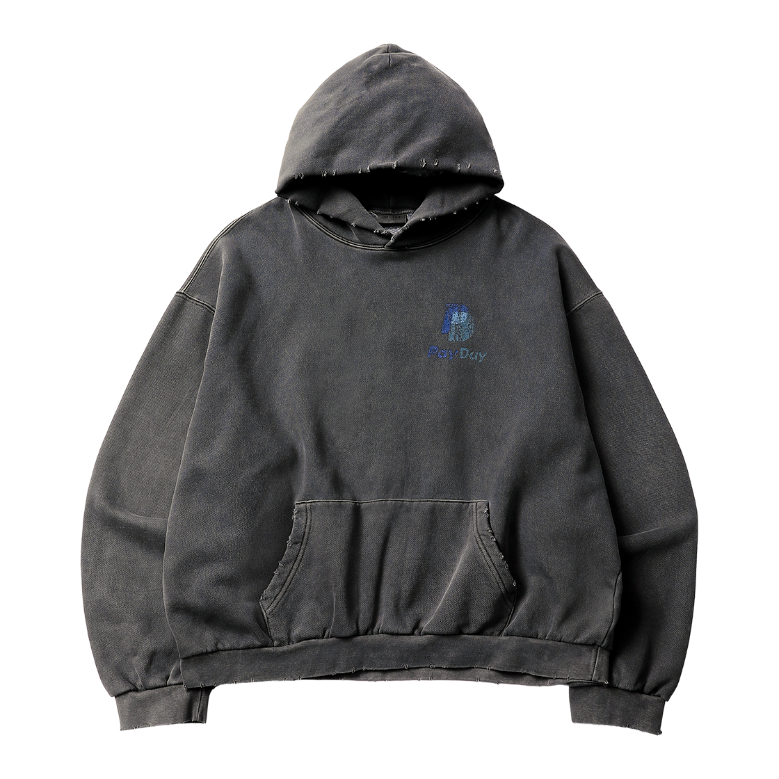 CH26FW08 CH. 404 Pay Day Pigment Hoodie Black