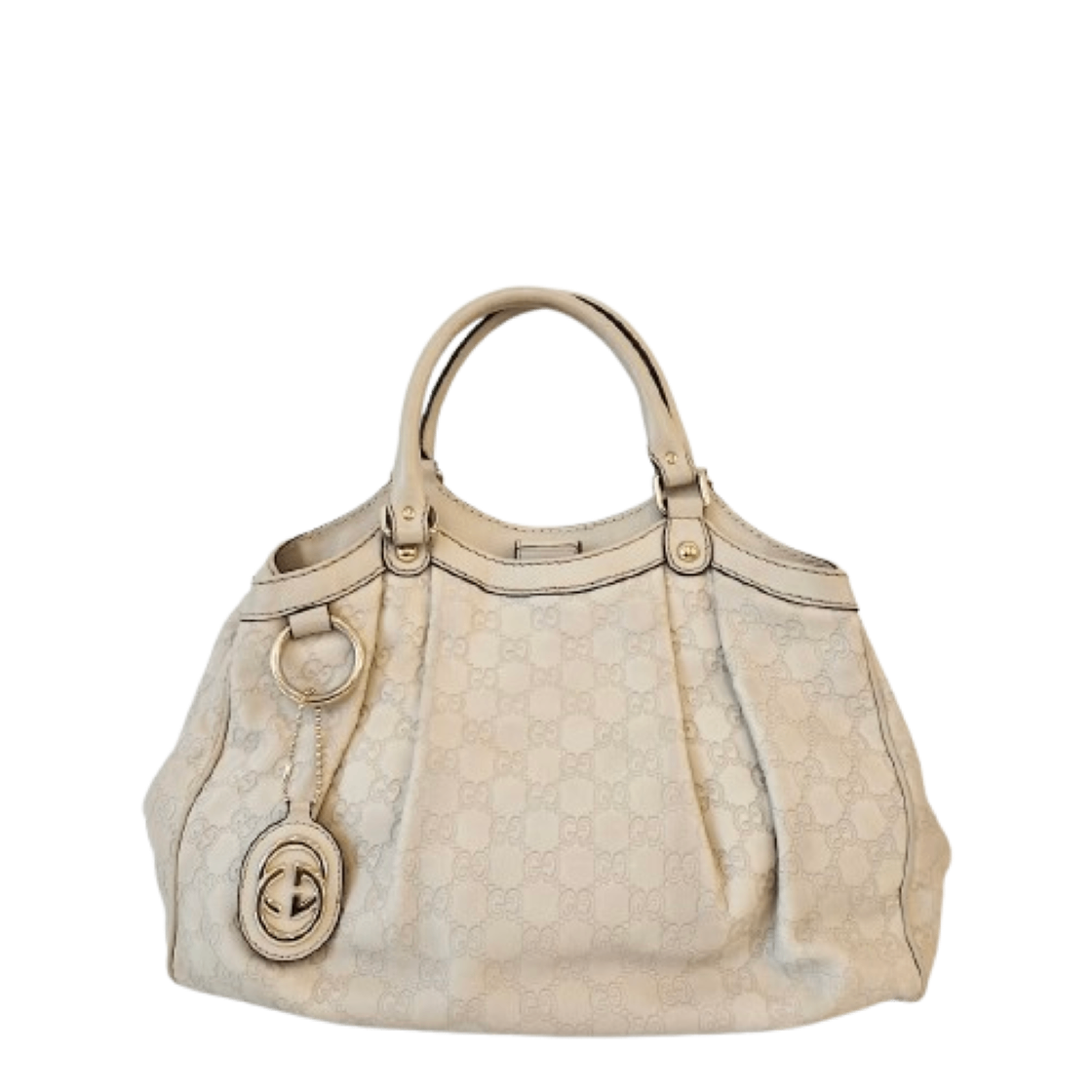 ITBKMV2S8GWG Gucci Sukey Top Handle Bag Medium Off White