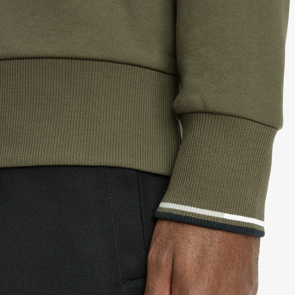프레드페리 크루넥 스웻셔츠 로렐리스그린/슬레이트/네이비(Fred Perry Crew Neck Sweatshirt Laurel Wreath Green/Slate/Navy) - 5