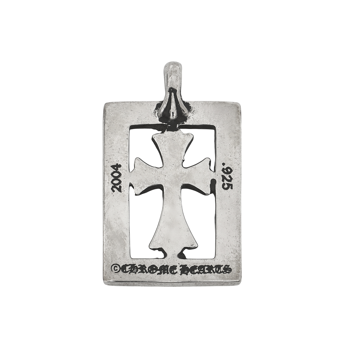 크롬하츠 프레임 오픈 베이비 팻 펜던트 실버(Chrome Hearts Framed Open Baby Fat Pendant Silver) - 3