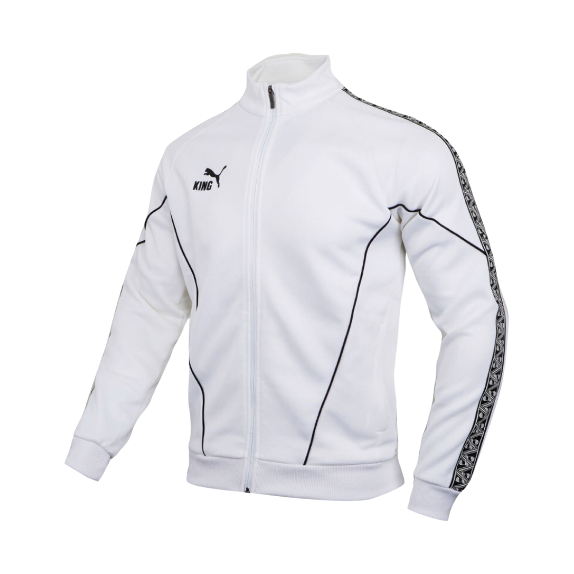 660534-04 Puma Team King Anthem Jacket White Black