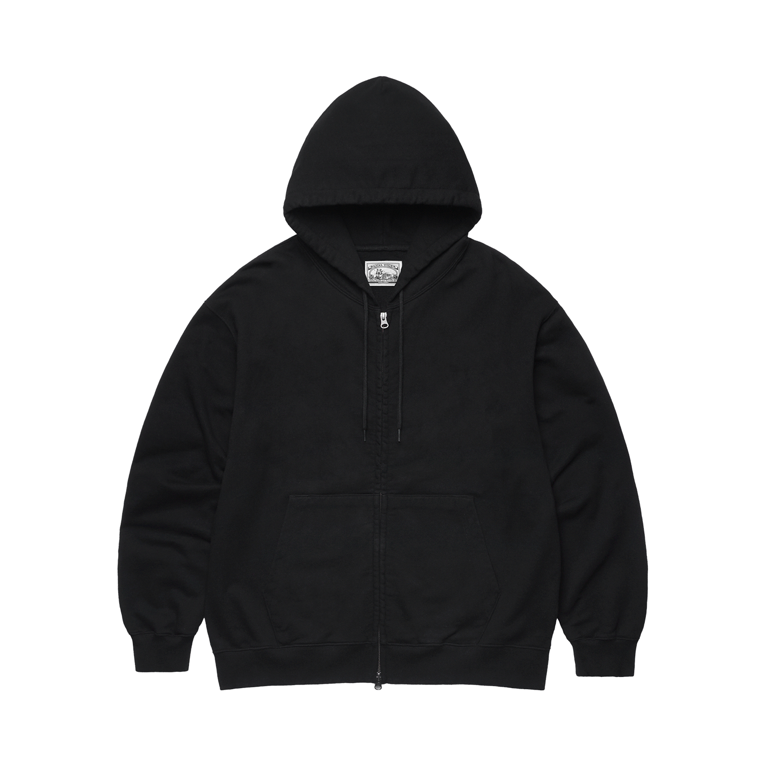 BT26FWSW01 Banal Tiger Closer Full Zip Hoodie Black