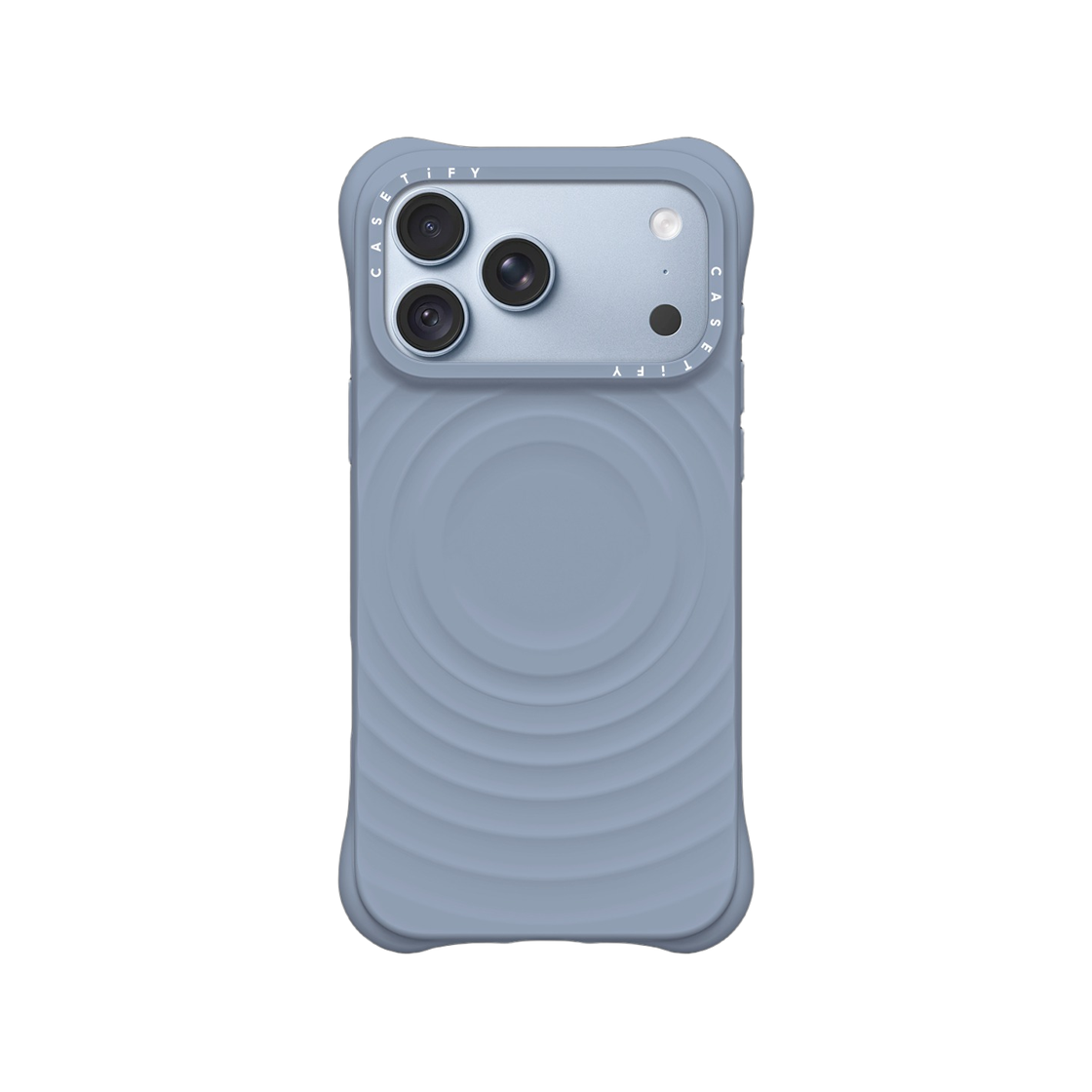 - Casetify Essentials iPhone Magsafe Ripple Case Dusty Blue