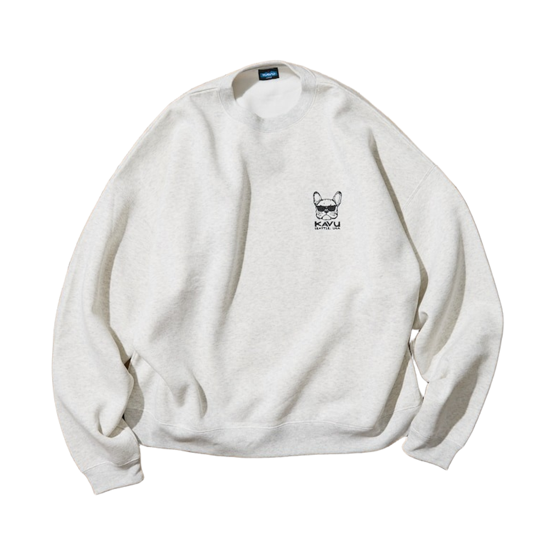 프릭스 스토어 x 카부 익스클루시브 애니멀 원 포인트 자수 크루넥 스웨트셔츠 그레이(Freak's Store x Kavu Exclusive Animal One Point Embroidery Crew Neck Sweatshirt Gray)