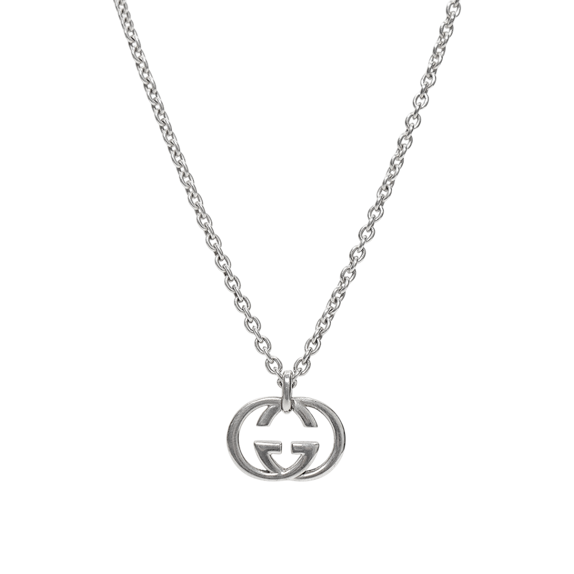 ITGUP47CTD5L Gucci Interlocking G Silver Necklace