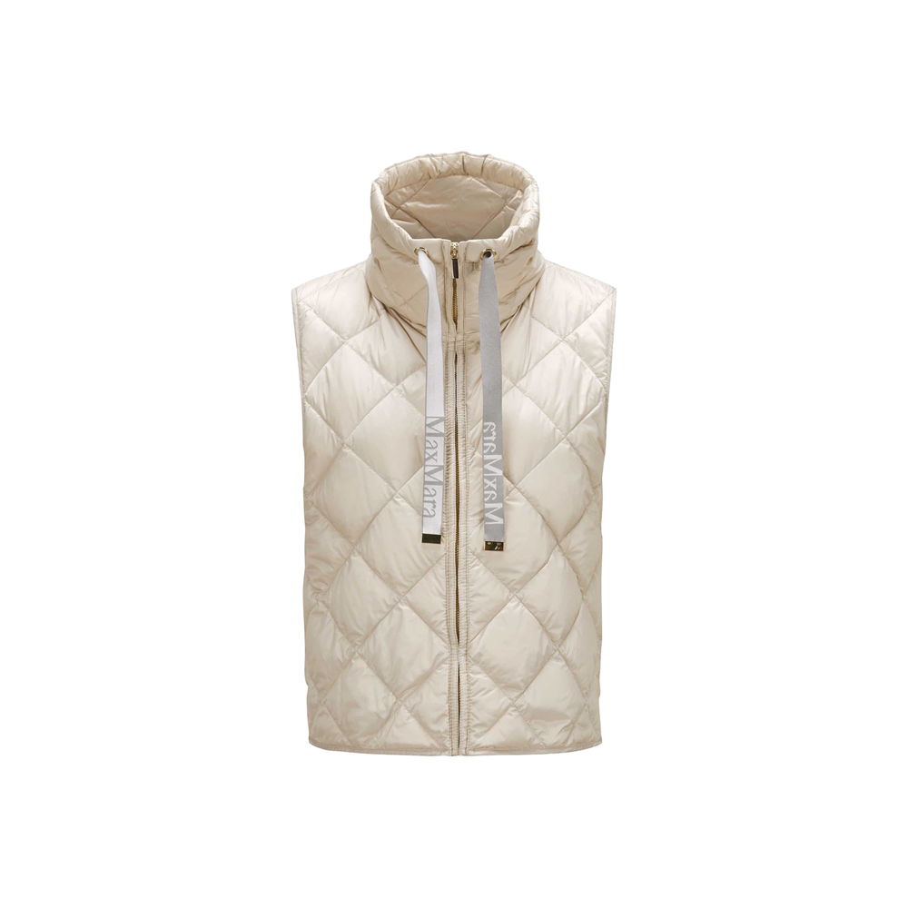 [15% 쿠폰] 막스마라 트레직 다이아몬드 퀄팅 패딩 조끼 샌드([15% 쿠폰] Max Mara Tregic Diamond Quilted Padded Vest Sand) - 2