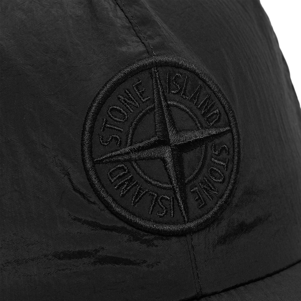 [15% 쿠폰] 스톤아일랜드 로고 자수 나일론 캡모자 블랙([15% 쿠폰] Stone Island Embroidered Logo Nylon Cap Black) - 4
