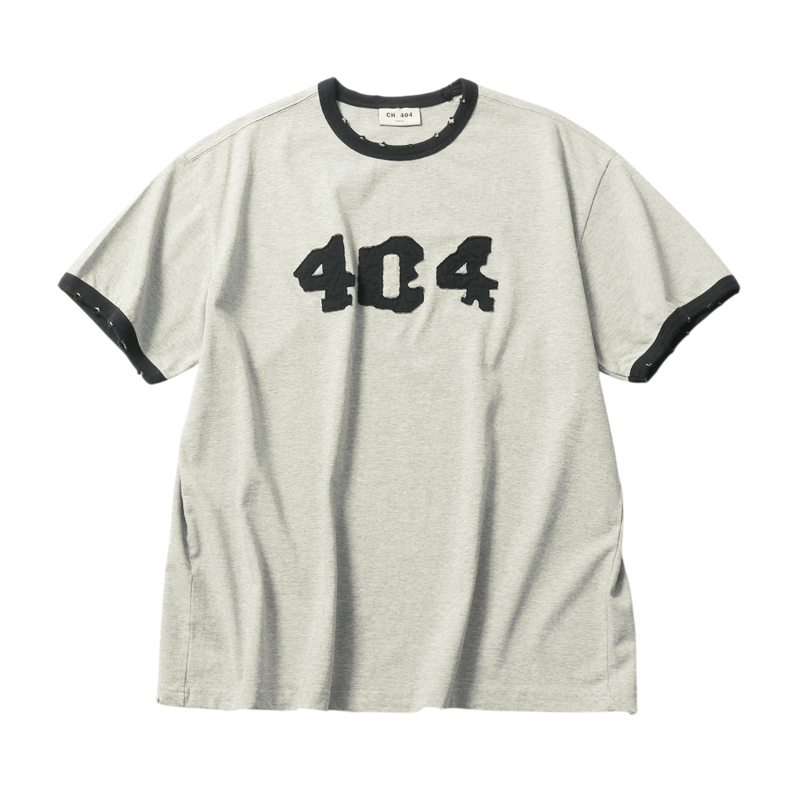 CH26SS27 CH. 404 404 Ringer Tee Gray