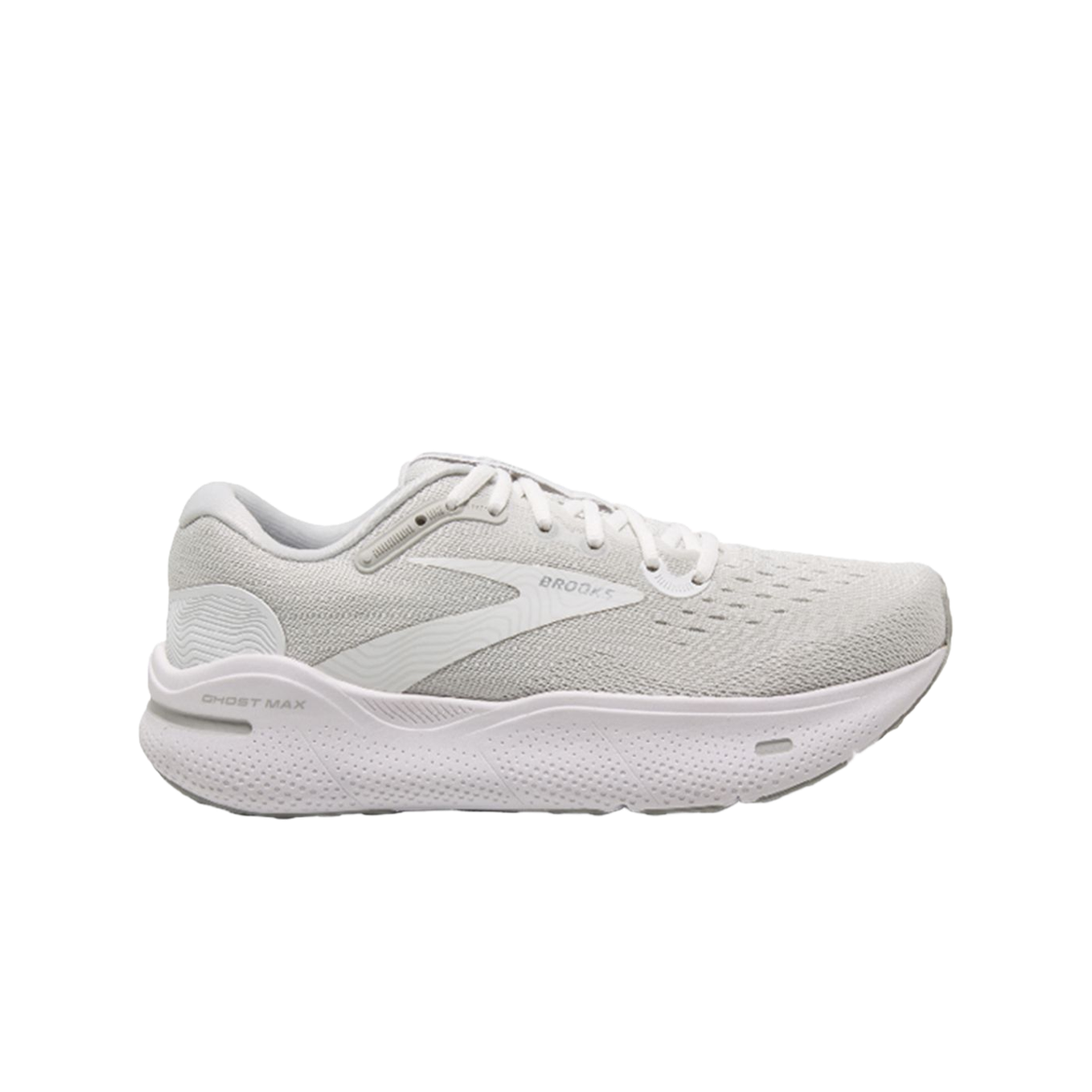 1104062E124 Brooks Running Ghost Max White - 2E Wide