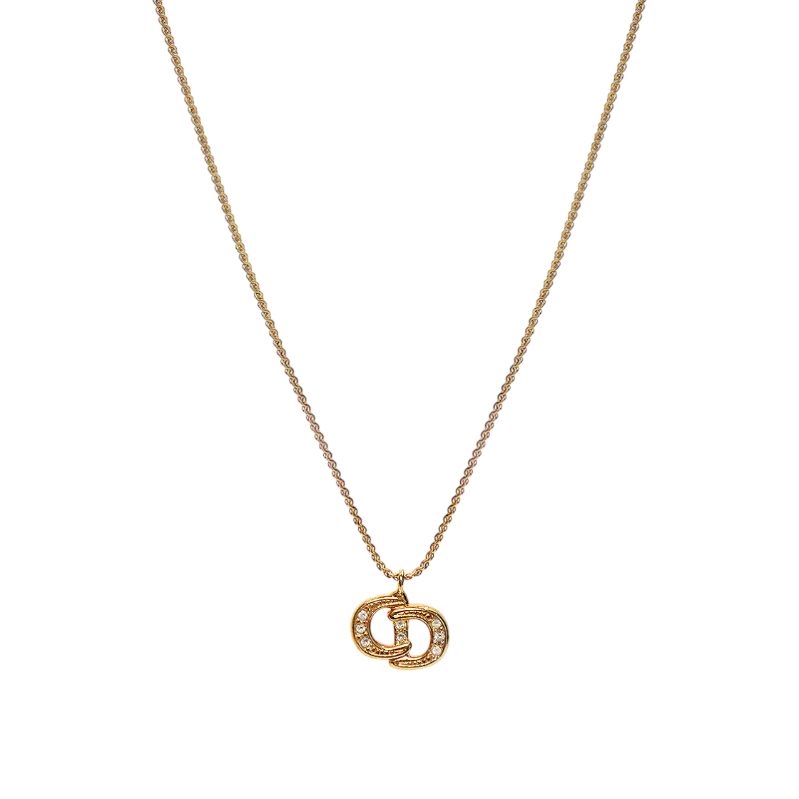 IT362NUMJJ2S Dior Cubic CD Gold Necklace