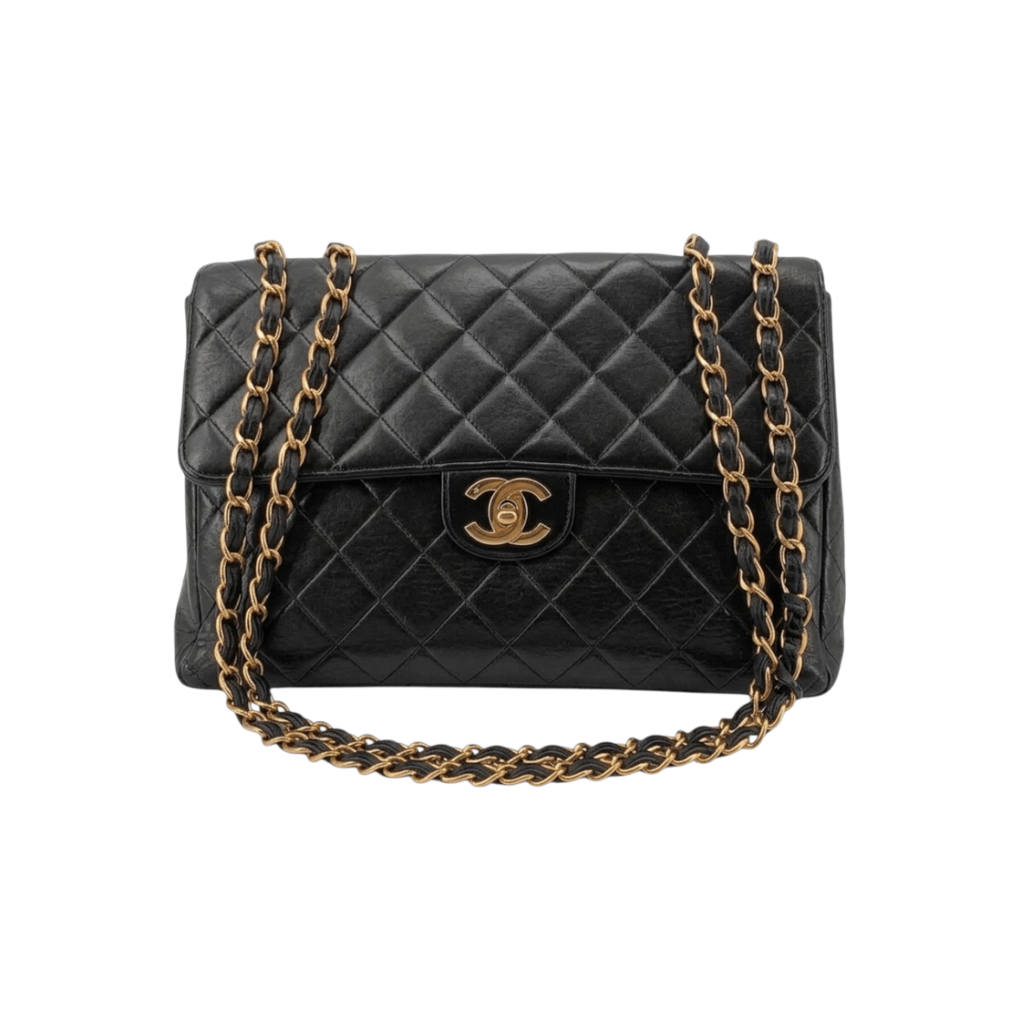 ITDD8R3KN977 Chanel Lambskin Classic Jumbo Flap Shoulder Bag