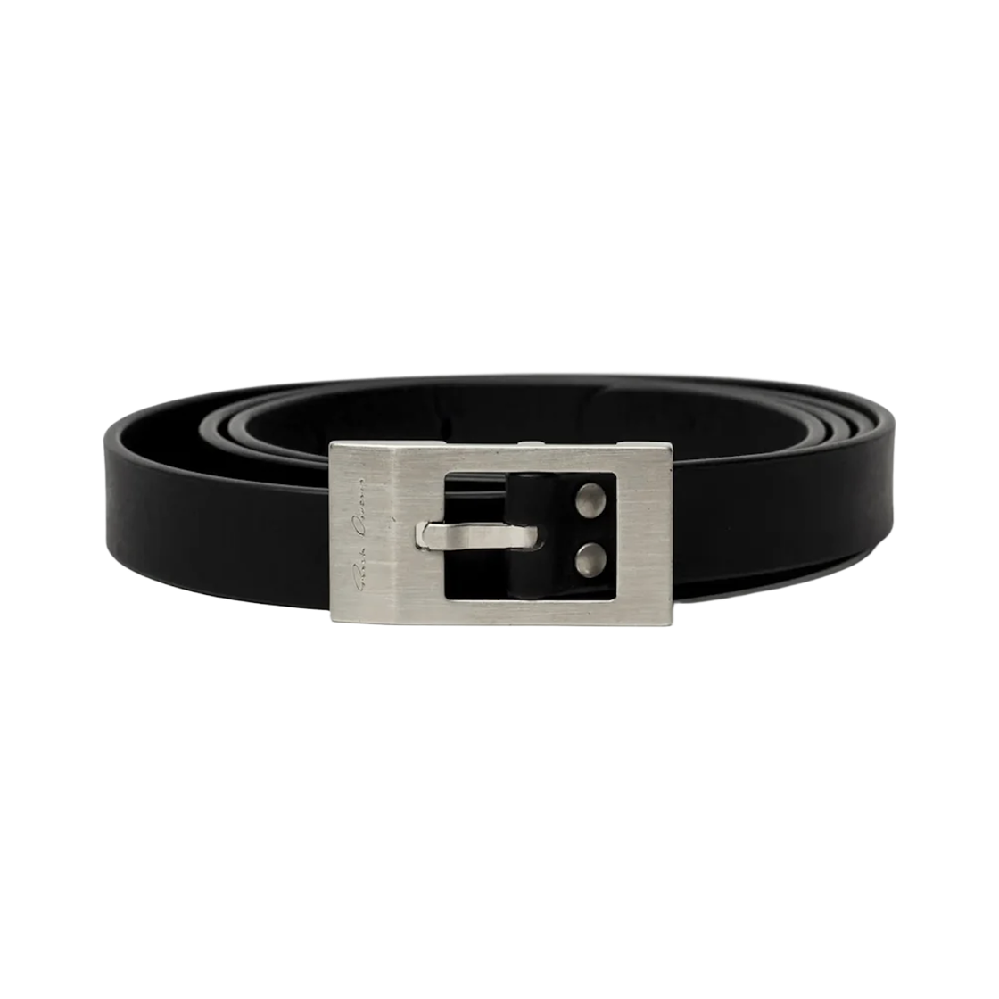 RA01F0879-LGE-09 Rick Owens Temple Mini Stooges Belt Black