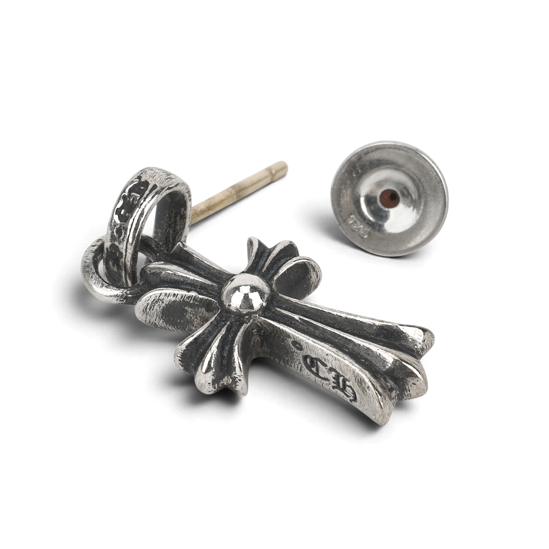 크롬하츠 CH 크로스 베이비 팻 이어링 실버(Chrome Hearts CH Cross Baby Fat Earring Silver) - 4