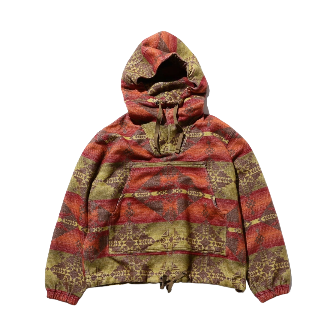 38-18-0591-791 Beams Plus Mil Smock Cotton Jacquard Shaggy Blanket Orange