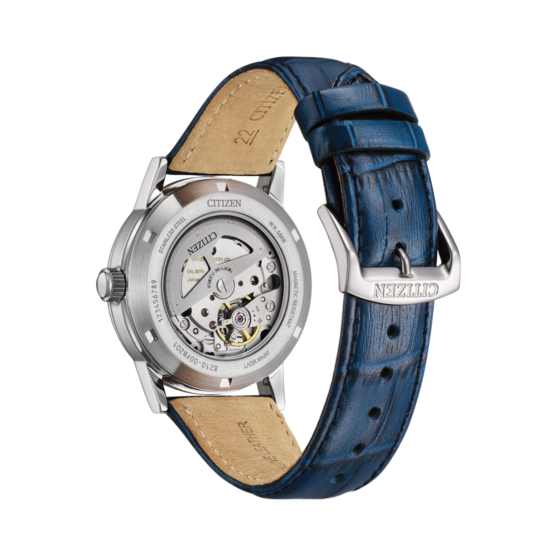 시티즌 메카니컬 오토매틱 40mm 카프 레더 블루(Citizen Mechanical Automatic 40mm Calf Leather Blue) - 2