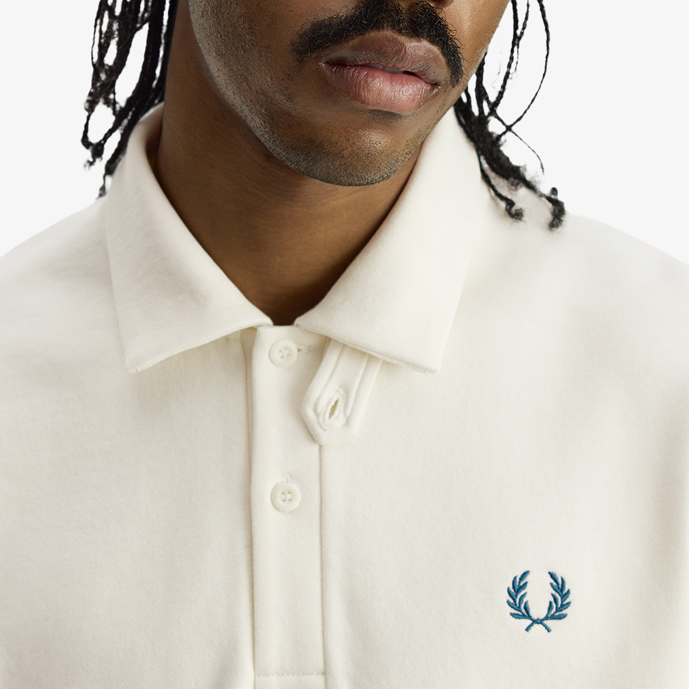 프레드페리 릴렉스드 볼드 팁드 칼라드 스웻셔츠 에크루(Fred Perry Relaxed Bold Tipped Collared Sweatshirt Ecru) - 6
