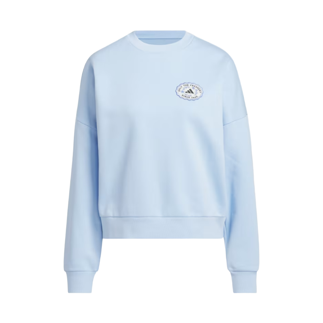 JM4211 (W) Adidas Farmers Market Graphic Sweatshirt Glow Blue - KR Sizing