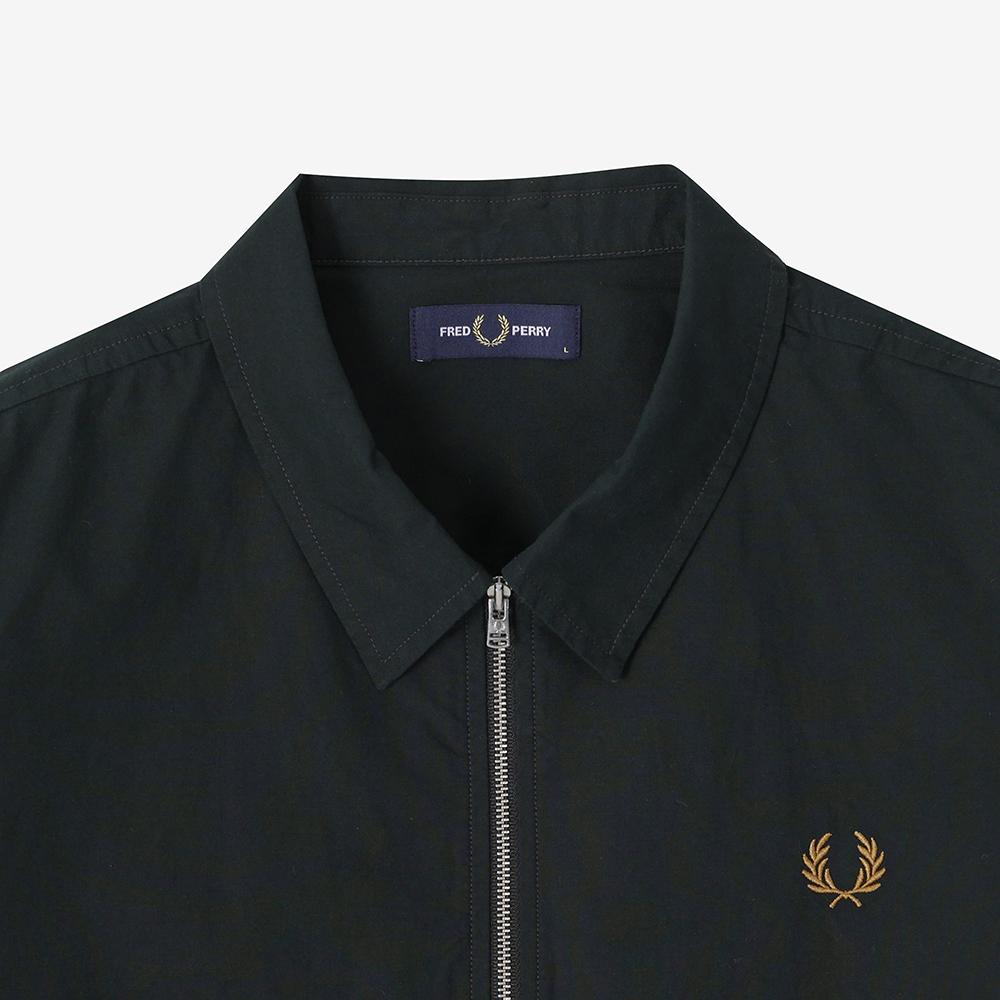 프레드페리 포플린 오버셔츠 나이트그린(Fred Perry Poplin Overshirt Night Green) - 3